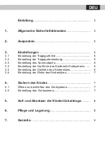 Preview for 5 page of KIDDY kiddy carry system Directions For Use Manual