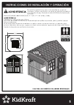 Предварительный просмотр 6 страницы KidKraft 706943004050 Installation And Operating Instructions Manual