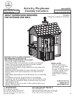 KidKraft Activity Playhouse Assembly Instructions Manual предпросмотр