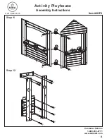 Preview for 8 page of KidKraft Activity Playhouse Assembly Instructions Manual