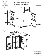 Preview for 9 page of KidKraft Activity Playhouse Assembly Instructions Manual