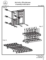 Preview for 10 page of KidKraft Activity Playhouse Assembly Instructions Manual