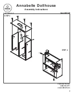 Предварительный просмотр 3 страницы KidKraft Annabelle Dollhouse Assembly Instructions Manual