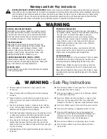 Preview for 2 page of KidKraft ASHBERRY Installation And Operating Instructions Manual