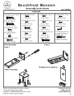 Предварительный просмотр 2 страницы KidKraft Beachfront Mansion Assembly Instructions Manual