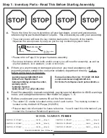 Preview for 20 page of KidKraft Cedar Summit F29080 Installation And Operating Instructions Manual