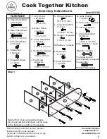 Preview for 2 page of KidKraft Cook Together Kitchen 53186 Assembly Instructions Manual