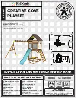 Предварительный просмотр 1 страницы KidKraft CREATIVE COVE PLAYSET Installation And Operating Instructions Manual