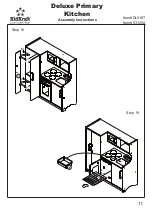 Предварительный просмотр 11 страницы KidKraft Deluxe 53125A Assembly Instructions Manual