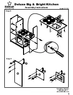 Предварительный просмотр 6 страницы KidKraft Deluxe Big & Bright Kitchen Assembly Instructions Manual