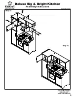 Предварительный просмотр 9 страницы KidKraft Deluxe Big & Bright Kitchen Assembly Instructions Manual