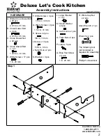 Предварительный просмотр 2 страницы KidKraft Deluxe Let's Cook Assembly Instructions Manual