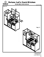 Предварительный просмотр 8 страницы KidKraft Deluxe Let's Cook Assembly Instructions Manual