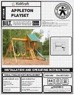 Preview for 1 page of KidKraft F24148E Installation And Operating Instructions Manual