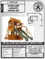 Preview for 1 page of KidKraft F29655 Installation And Operating Instructions Manual