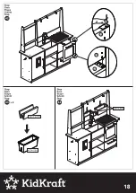 Предварительный просмотр 19 страницы KidKraft Farmhouse Play Kitchen 53444A Assembly Instructions Manual