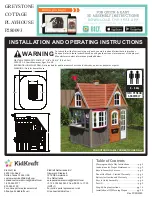 KidKraft GREYSTONE COTTAGE Installation And Operating Instructions Manual preview