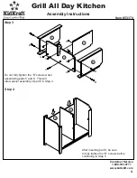 Preview for 4 page of KidKraft Grill All Day Kitchen 53174 Assembly Instructions Manual