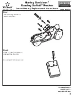 Preview for 3 page of KidKraft Harley Davidson Roaring Softail Rocker Assembly Instructions Manual