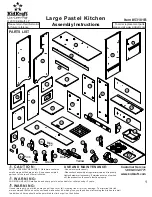 KidKraft Large Pastel Kitchen Assembly Instructions Manual предпросмотр