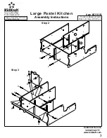 Preview for 3 page of KidKraft Large Pastel Kitchen Assembly Instructions Manual