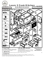 Предварительный просмотр 1 страницы KidKraft Learn 2 Cook Kitchen 53236 Assembly Instructions Manual