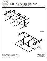 Предварительный просмотр 2 страницы KidKraft Learn 2 Cook Kitchen 53236 Assembly Instructions Manual