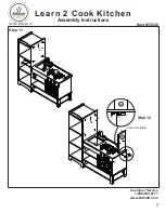 Preview for 7 page of KidKraft Learn 2 Cook Kitchen 53236 Assembly Instructions Manual