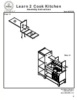 Предварительный просмотр 8 страницы KidKraft Learn 2 Cook Kitchen 53236 Assembly Instructions Manual