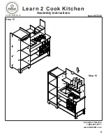 Предварительный просмотр 9 страницы KidKraft Learn 2 Cook Kitchen 53236 Assembly Instructions Manual