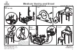 Предварительный просмотр 2 страницы KidKraft Medium Vanity and Stool 13009 Assembly Instructions