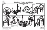 Preview for 2 page of KidKraft Medium Vanity and Stool Assembly Instructions