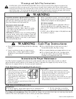 Preview for 2 page of KidKraft P280093 Installation And Operating Instructions Manual