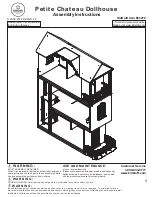 Preview for 2 page of KidKraft Petite Chateau Dollhouse Assembly Instructions Manual