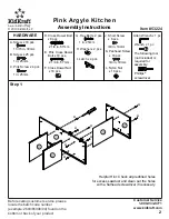 Preview for 2 page of KidKraft Pink Argyle Kitchen Assembly Instructions Manual