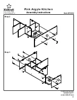 Предварительный просмотр 3 страницы KidKraft Pink Argyle Kitchen Assembly Instructions Manual