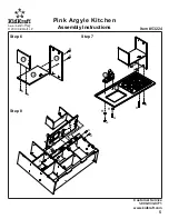 Предварительный просмотр 5 страницы KidKraft Pink Argyle Kitchen Assembly Instructions Manual