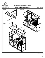 Предварительный просмотр 6 страницы KidKraft Pink Argyle Kitchen Assembly Instructions Manual