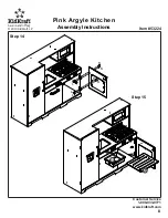 Предварительный просмотр 8 страницы KidKraft Pink Argyle Kitchen Assembly Instructions Manual