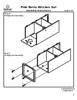 Preview for 3 page of KidKraft Pink Retro Kitchen Set Assembly Instructions Manual