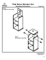 Предварительный просмотр 4 страницы KidKraft Pink Retro Kitchen Set Assembly Instructions Manual