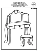 Preview for 1 page of KidKraft Princess Vanity & Stool 76123A Manual