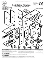 Предварительный просмотр 1 страницы KidKraft Red Retro Kitchen 53156B Assembly Instructions Manual