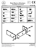 Предварительный просмотр 2 страницы KidKraft Red Retro Kitchen 53156B Assembly Instructions Manual