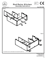 Предварительный просмотр 3 страницы KidKraft Red Retro Kitchen 53156B Assembly Instructions Manual