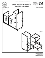 Предварительный просмотр 4 страницы KidKraft Red Retro Kitchen 53156B Assembly Instructions Manual