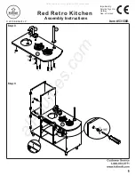 Предварительный просмотр 6 страницы KidKraft Red Retro Kitchen 53156B Assembly Instructions Manual