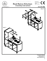 Предварительный просмотр 7 страницы KidKraft Red Retro Kitchen 53156B Assembly Instructions Manual