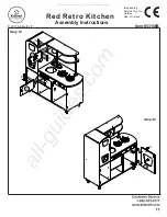 Предварительный просмотр 11 страницы KidKraft Red Retro Kitchen 53156B Assembly Instructions Manual