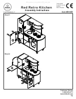 Предварительный просмотр 12 страницы KidKraft Red Retro Kitchen 53156B Assembly Instructions Manual